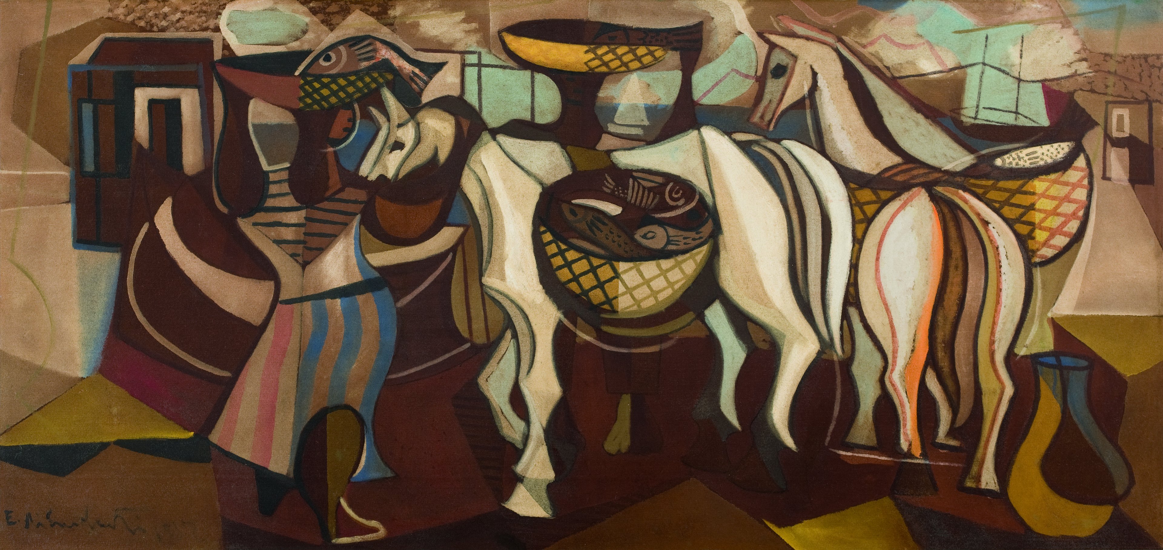 Vendedoras de Peixe (1952), de Emiliano Di Cavalcanti
