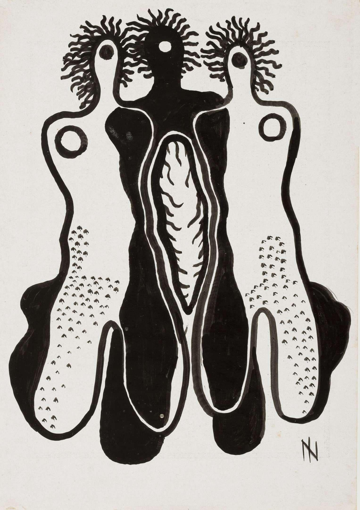 Três Figuras II - Década de 1920, de Ismael Nery