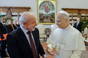 Imagem referente à matéria: Lula se reúne com Papa Leão XIV no Vaticano