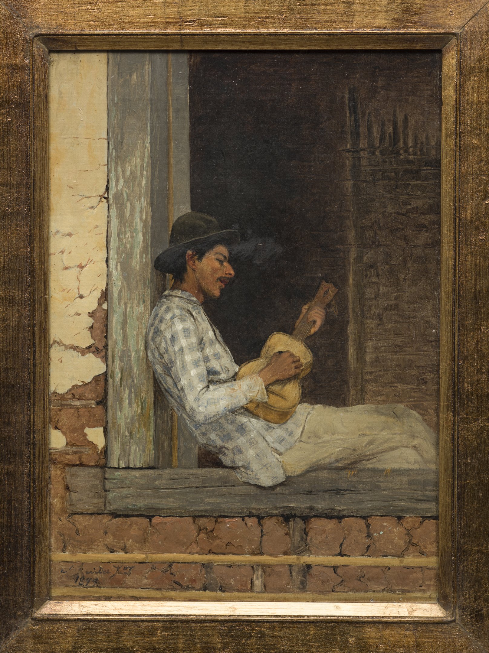 Violeiro na Janela (1899), de Almeida Júnior
