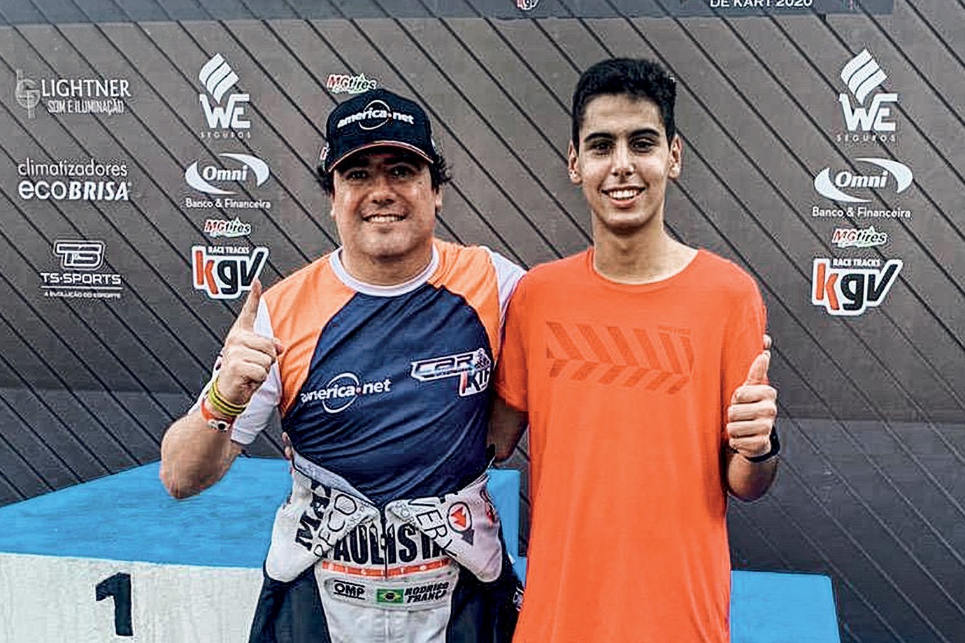Companheiros de pista: Gabriel Bortoleto e o repórter da EXAME Casual já correram na mesma equipe