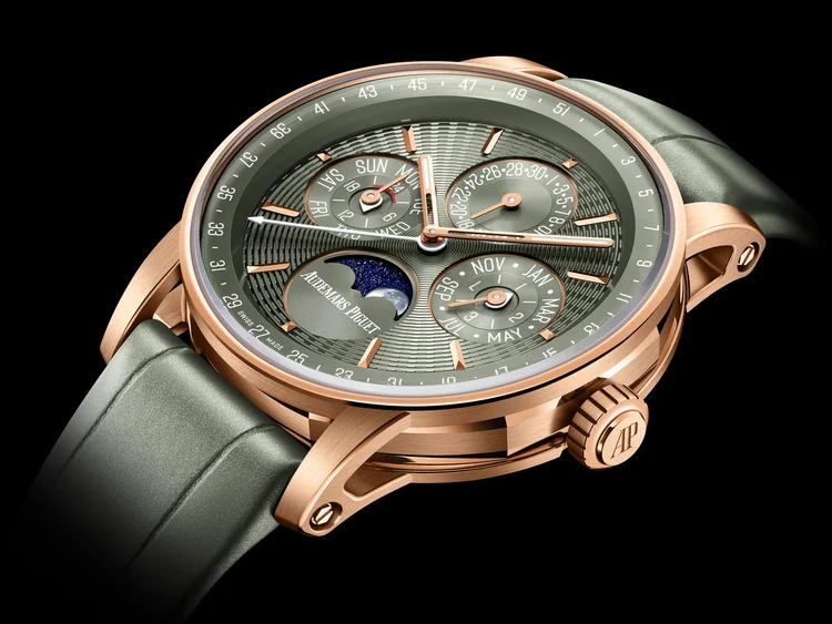 Audemars Piguet: Royal Oak "Jumbo" Cronógrafo Turbilhão Volante Automático Extrafino RD#5 (Audemars Piguet/Divulgação)
