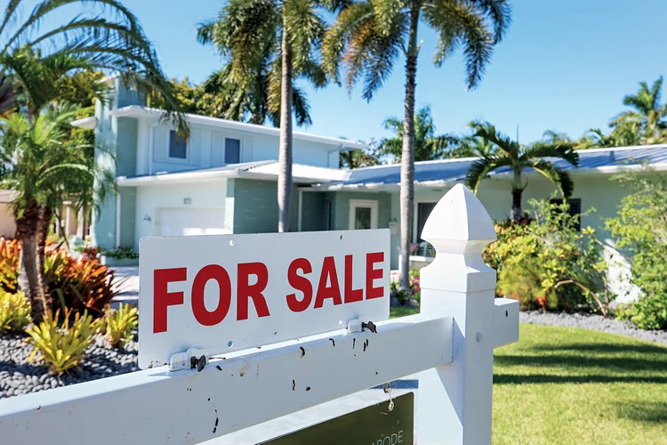 Casa à venda na Flórida: estado tem queda de preços após boom na pandemia (Getty Images)