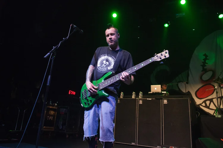 Sam Rivers: baixista da banda americana Limp Bizkit, morreu aos 48 anos. ( David Wolff - Patrick/Redferns via Getty Images)