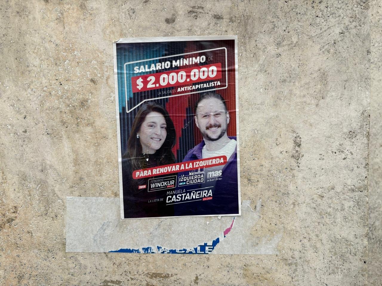 Candidata quer salário mínimo de 2 milhões de pesos na Argentina