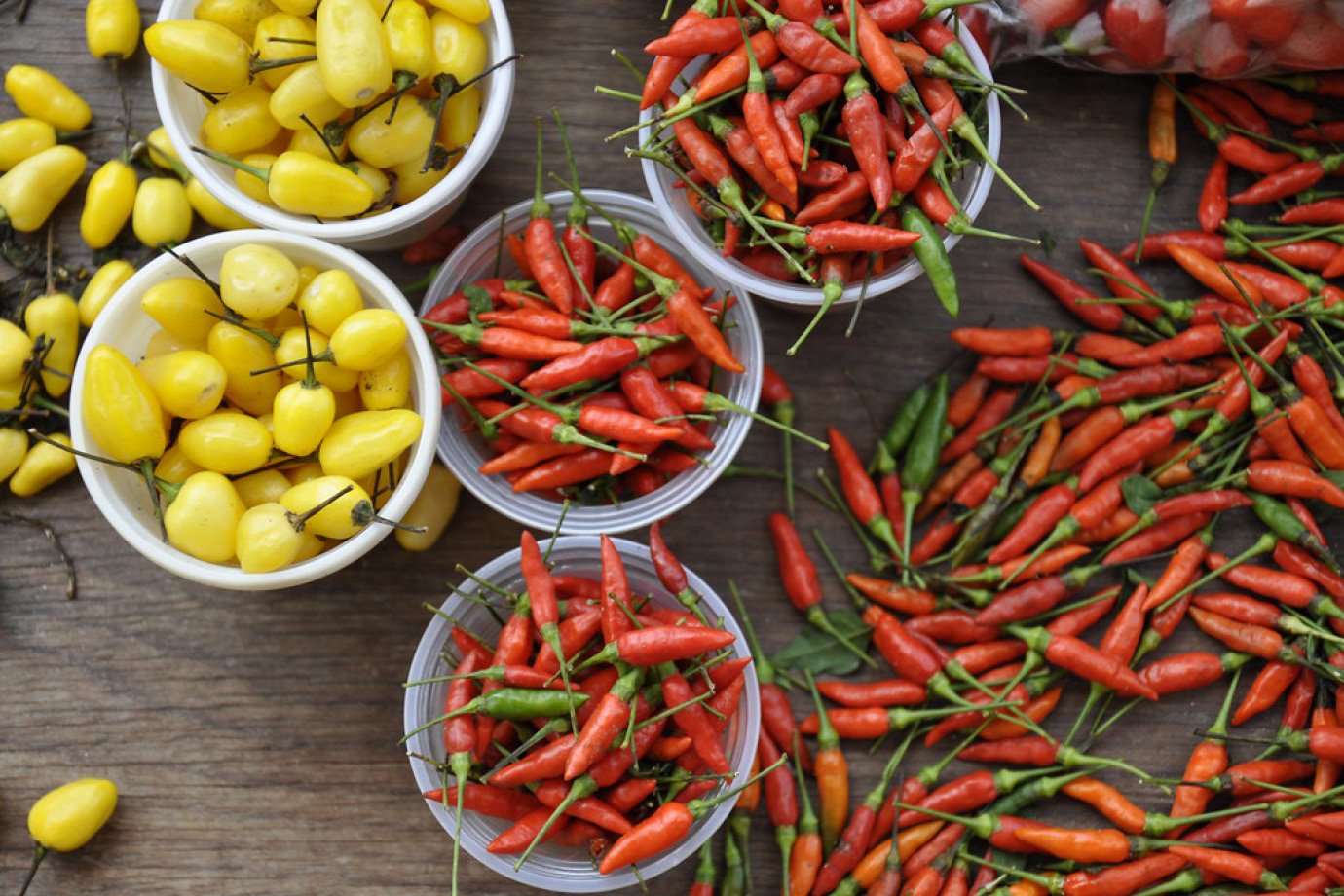 Pimentas na feira do Mercado de Ver-o-Peso