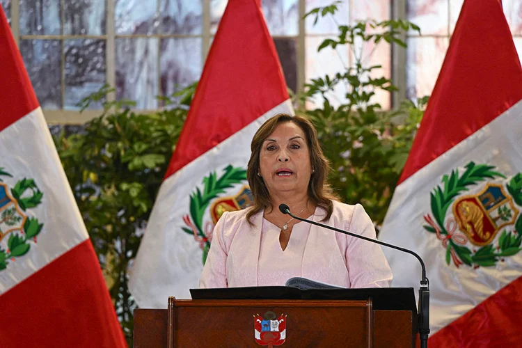 Dina Boluarte governou por cerca de três anos até sofrer impeachment (Getty Images). (Getty Images)