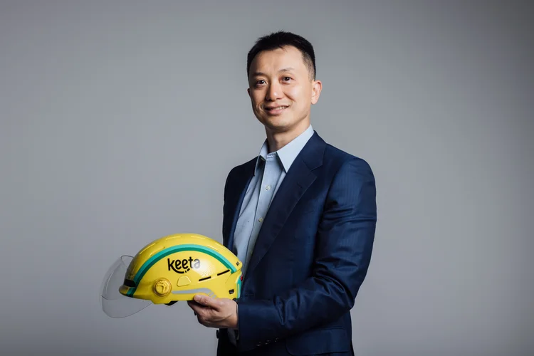 Tony Qiu, presidente de operações internacionais da Keeta: "Nossa meta é ser relevante, com eficiência, tecnologia e parceria com os restaurantes” ( Breno da Matta/Divulgação)