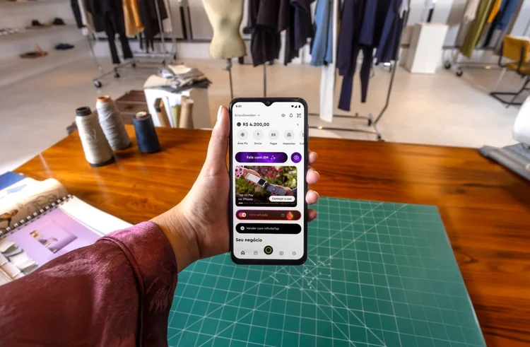 Aplicativo da InfinitePay: ferramenta Tap to Pay transforma celular em maquininha de pagamento