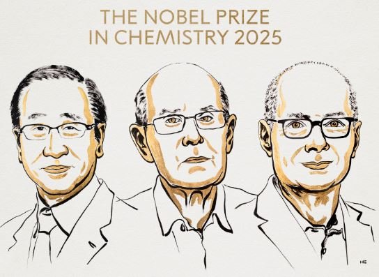 Prêmio Nobel de Química 2025 reconhece criadores das estruturas metalorgânicas