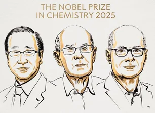 Imagem referente à matéria: Prêmio Nobel de Química 2025 reconhece criadores das estruturas metalorgânicas