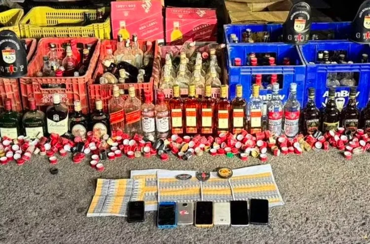 Metanol em bebidas: homem preso no DF é suspeito de adulterar álcool durante alerta nacional. (Divulgação/PMDF)