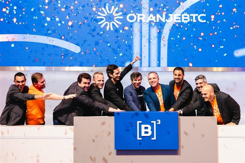 OranjeBTC estreia na bolsa com foco em bitcoin e reserva de R$ 2 bilhões