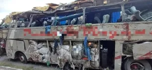Imagem referente à matéria: Ônibus que capotou em Pernambuco levava mais passageiros do que o informado