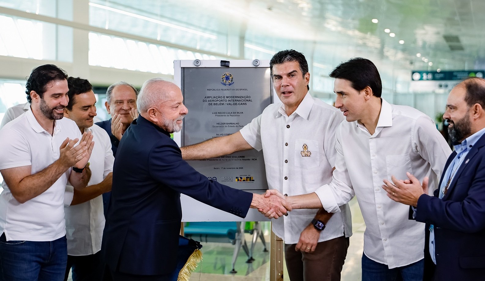 Lula inaugura obras em aeroporto e porto de Belém para a COP30