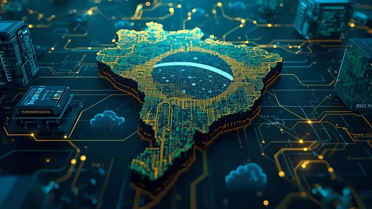 Brasil dá mais um passo rumo à soberania digital. (Imagem gerada com IA/Canva Magic Media)
