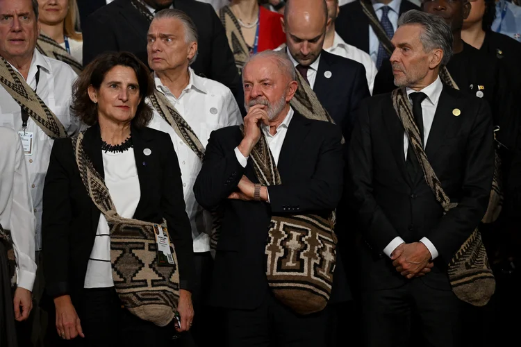 Lula na IV Cúpula Celac-UE: presidente criticou intervenções ilegais e defendeu a América Latina como região de paz. ( LUIS ACOSTA/AFP )