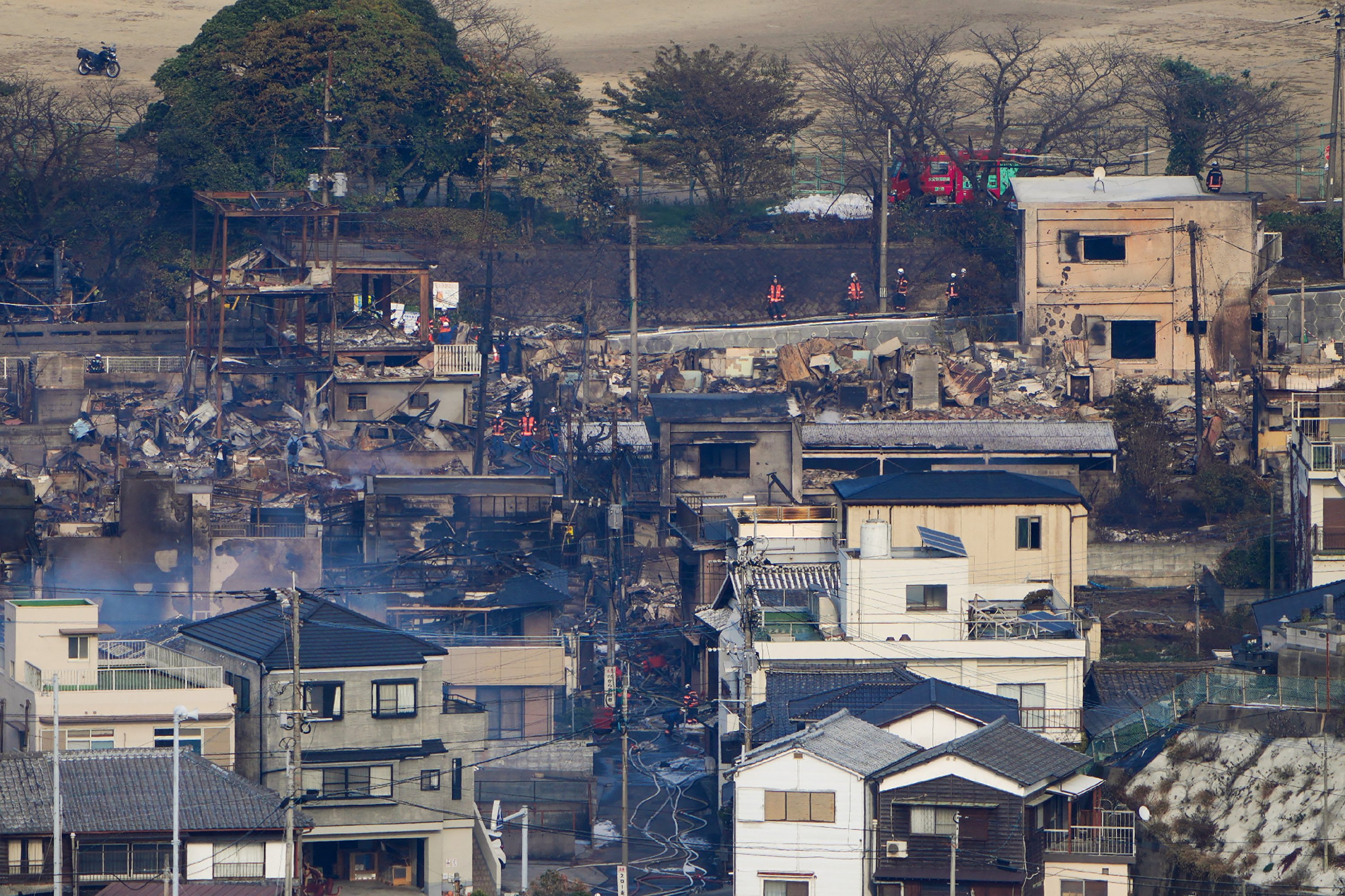 Incêndio no Japão atinge 170 imóveis; uma pessoa morreu