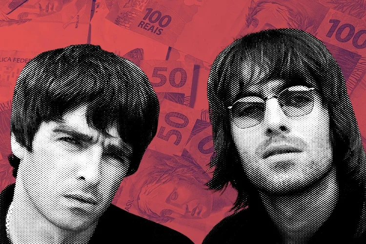 Oasis: shows em São Paulo faturam, pelo menos, R$ 92 milhões com vendas de ingressos (Montagem/Exame)