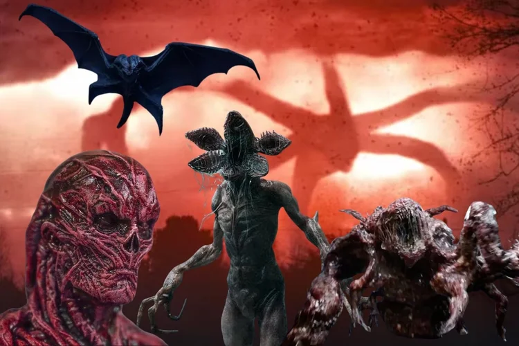 Monstros: Stranger Things contou com um elenco diverso de monstros (Montagem/Exame)