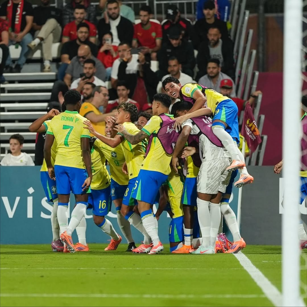 Copa do Mundo Sub-17: Brasil vence o Marrocos por 2 a 1 e avança à semifinal