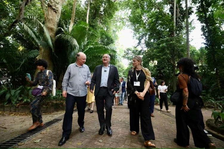 Ilan Goldfajn, presidente do BID, durante evento no museu Emilio Goeldi, em Belém (Divulgação)