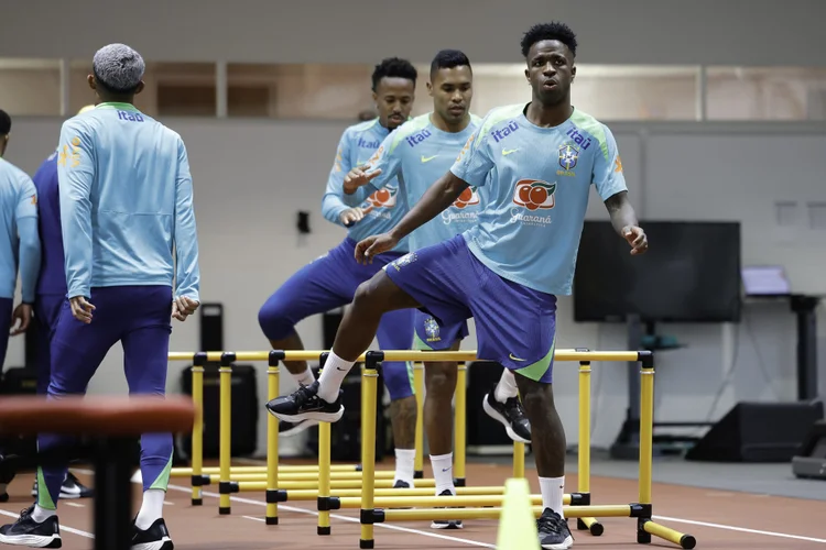 Seleção Brasileira: jogadores já estão treinando em Londres  (@rafaelribeirorio / CBF/Divulgação)