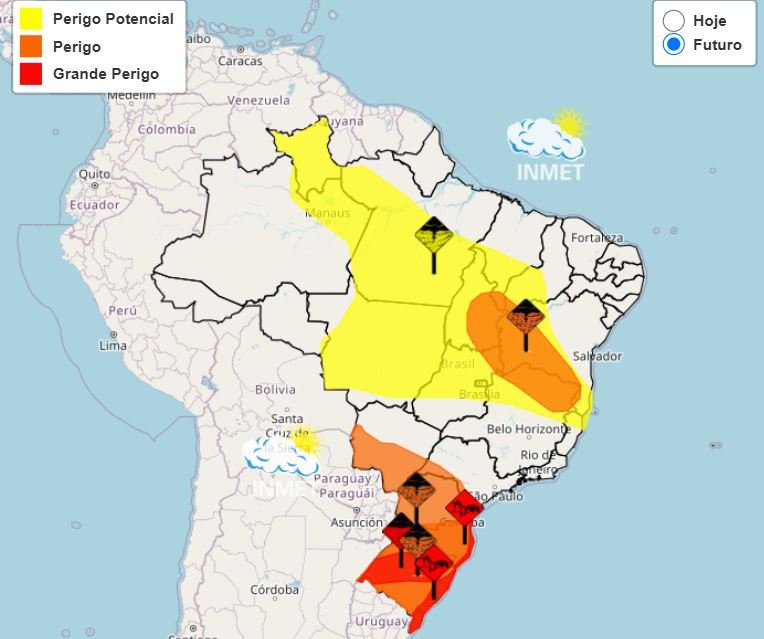 Ciclone extratropical chega à região Sul; veja áreas mais afetadas