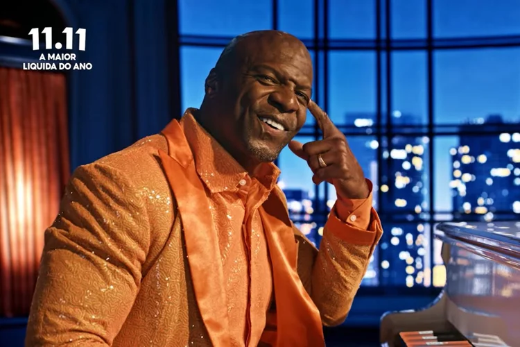 Terry Crews estrela a campanha de 11.11 da Shopee, recriando cena icônica de As Branquelas para divulgar a “Maior Liquida do Ano” (Reprodução/YouTube)