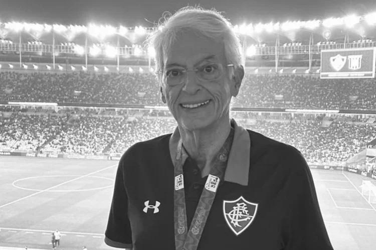 Celso Barros no Maracanã em registro publicado pelo Fluminense, que decretou luto oficial (Reprodução/X)