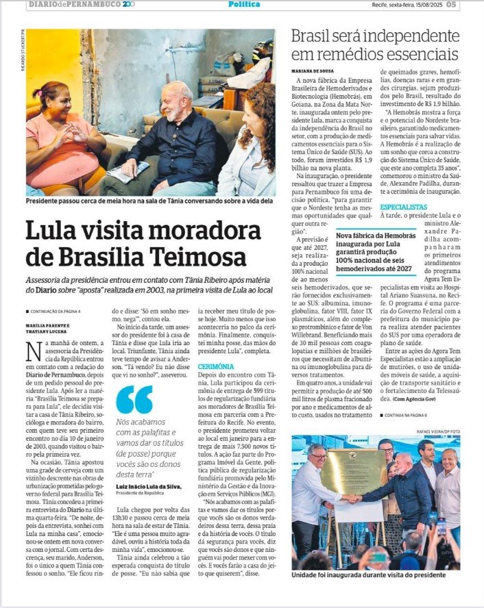 Página do Diário de Pernambuco