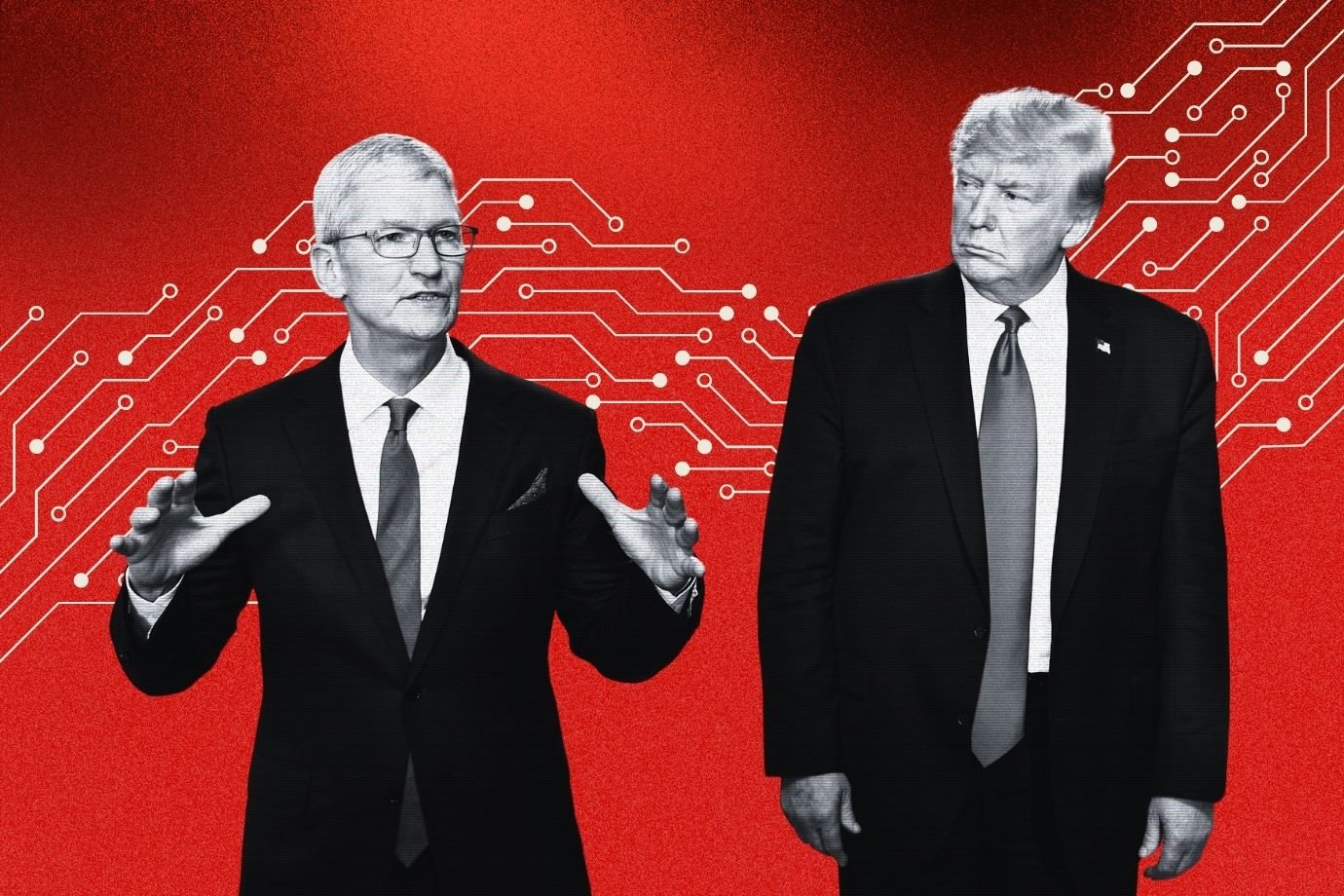 Trump e Tim Cook