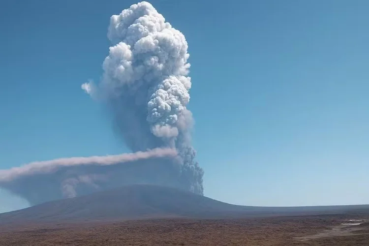 Vulcão na Etiópia entrou em erupção após um período de inatividade estimado em quase 12 mil anos (X/Reprodução)