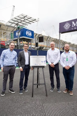 Imagem referente à matéria: Gerdau e GP São Paulo inauguram estruturas em aço reciclável em Interlagos