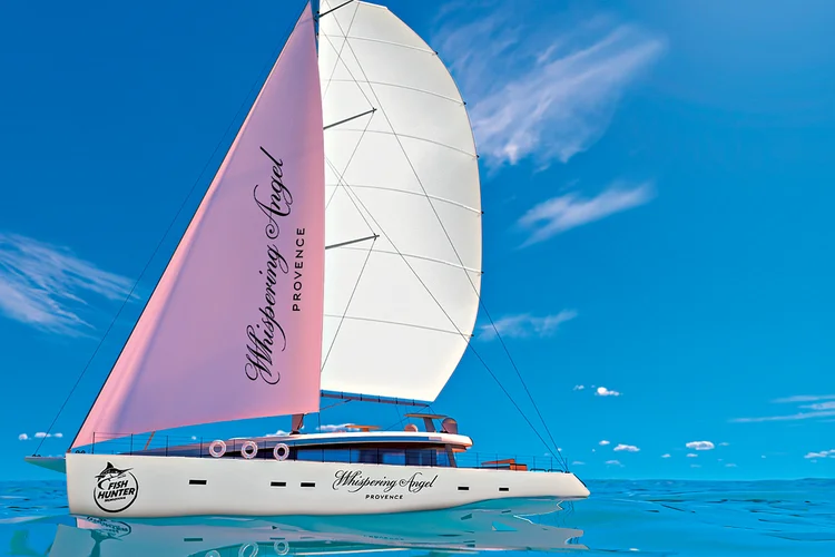 O Whispering Angel: veleiro do rosé da Provence (Whispering Angel/Divulgação)