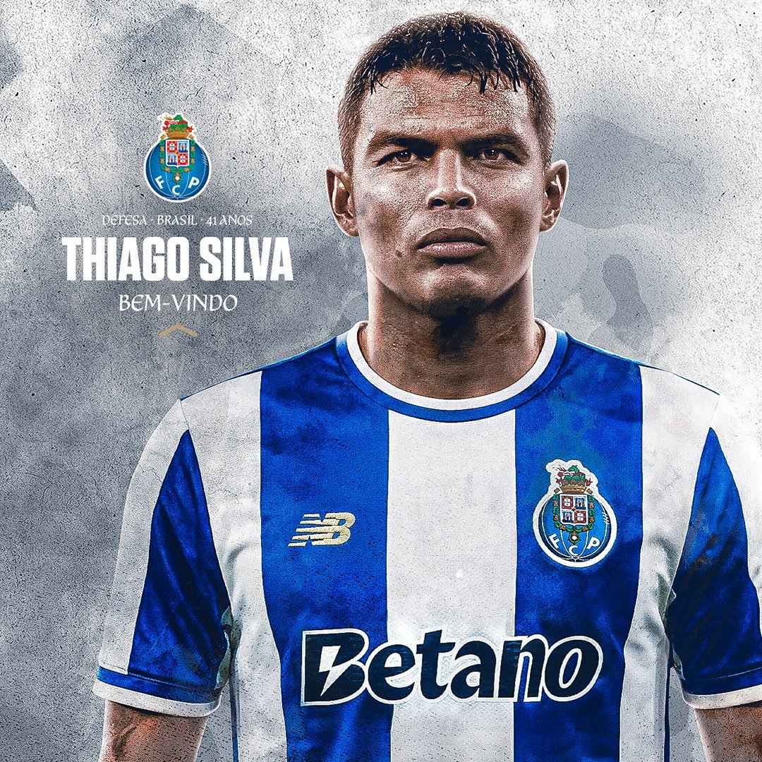 Thiago Silva volta à Europa e é anunciado pelo Porto