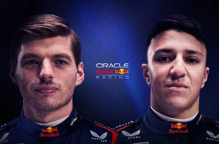 Time Red Bull: Verstappen e Hadjar serão os pilotos titulares para 2026 (Red Bull/Divulgação)