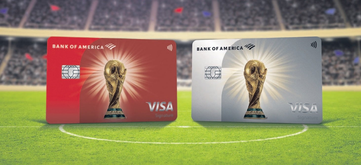 BofA lança cartão de crédito da Copa com direito à compra antecipada de ingresso