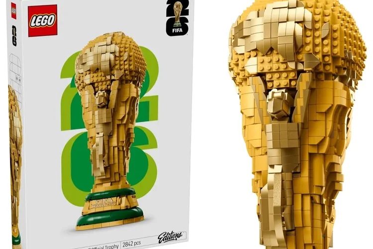 Copa do Mundo: Lego lança versão própria do troféu com as mesmas dimensões do original (Lego/Divulgação)