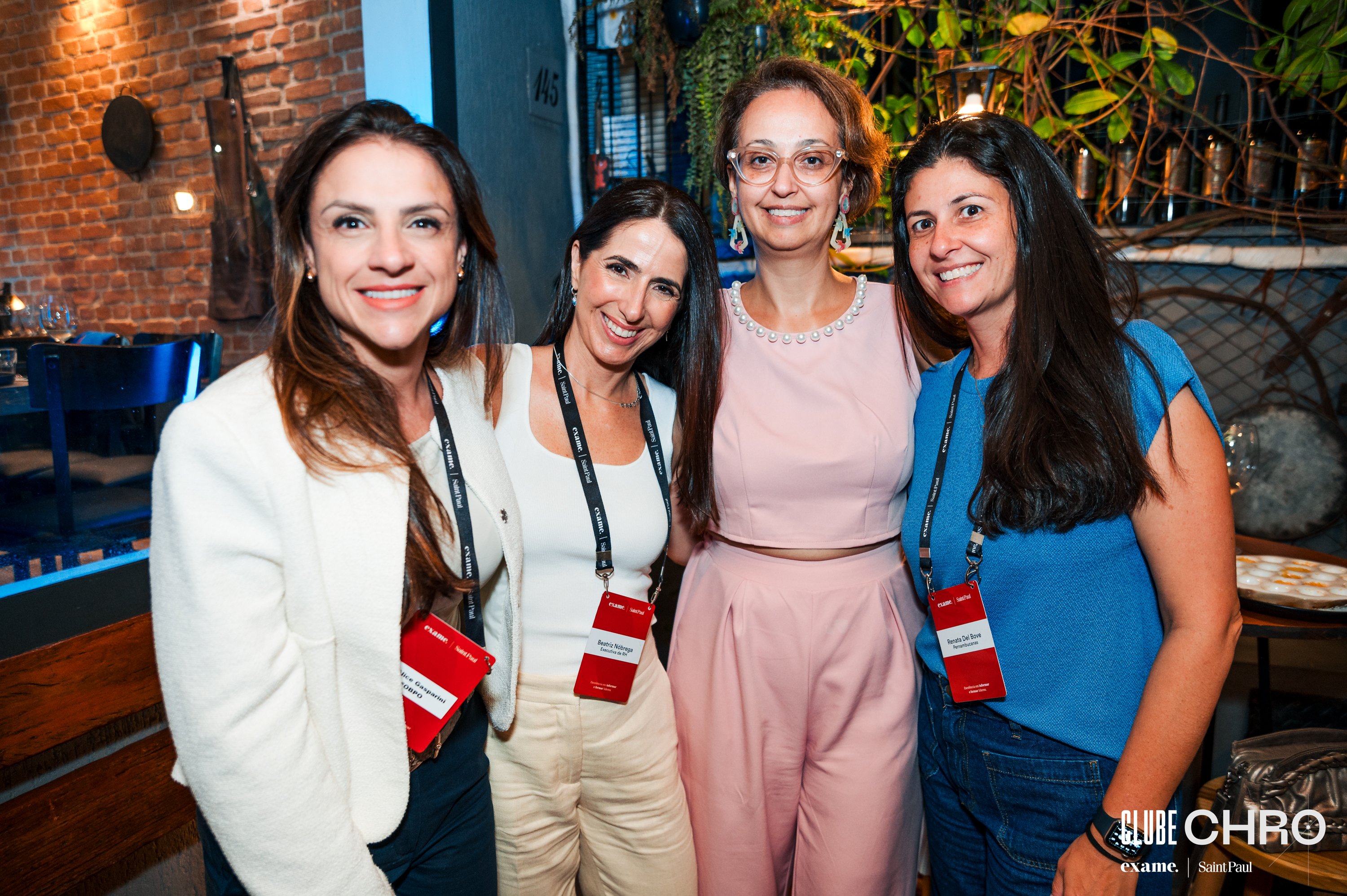 Ana Alice (VP Pessoas & Cultura NeoHype), Bia Nóbrega (CHRO We Capital), Vanessa Togniolli (CHRO Numen), Renata Del Bove (VP de RH, Sustentabilidade e Comunicação Institucional Pernambucanas)