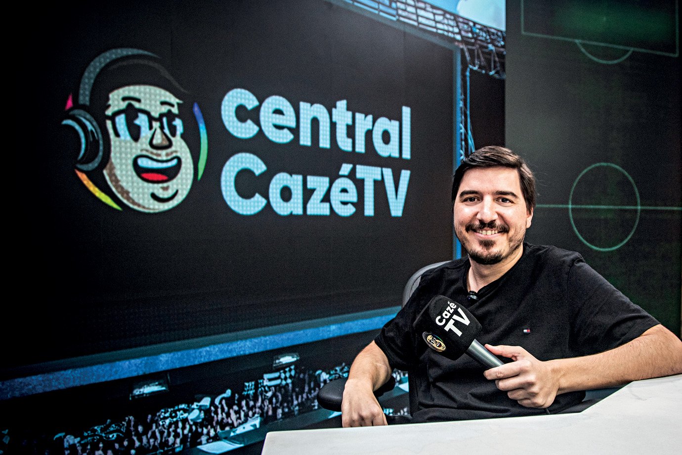 O narrador Luís Felipe Freitas: ele é torcedor do Fluminense e não esconde o fato dos telespectadores