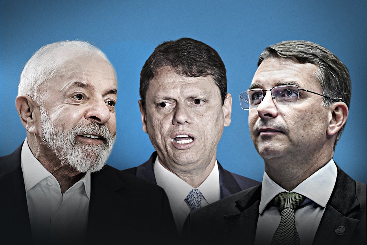Lula perde para Flávio e Tarcísio no 2º turno, diz Futura