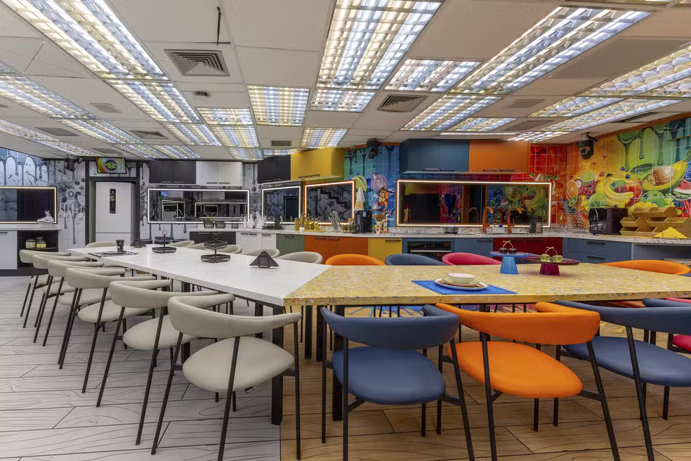 Cozinha da casa do BBB 26.