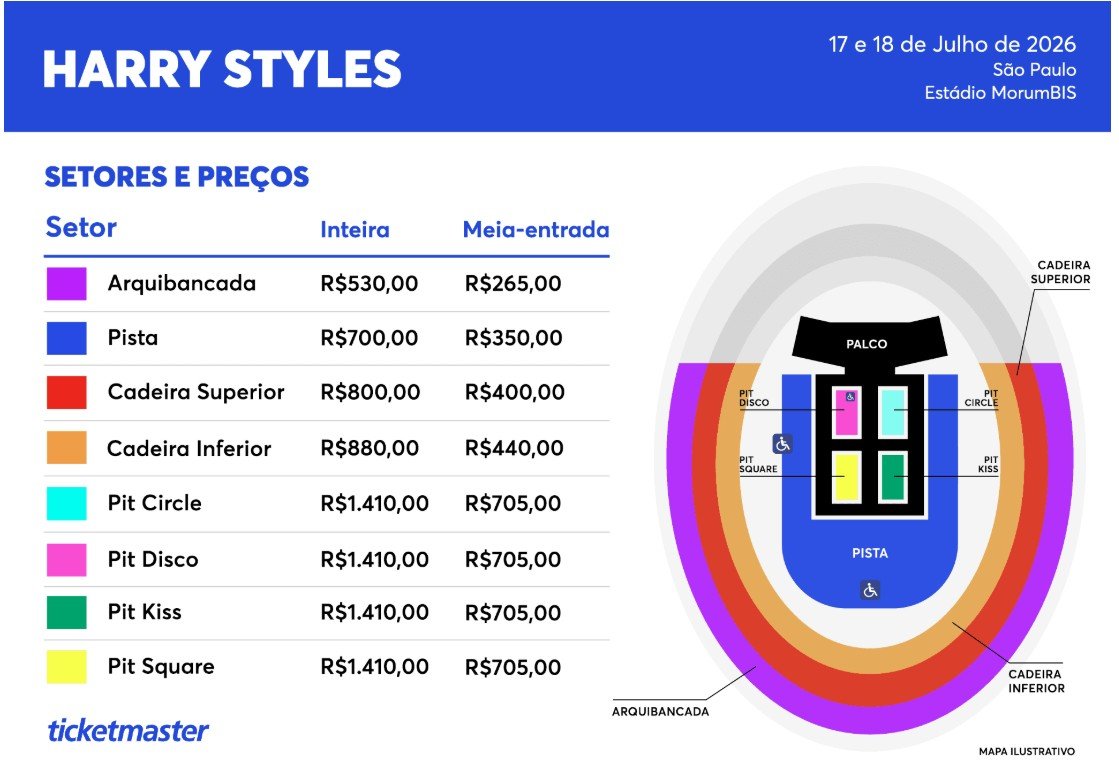 mapa show harry styles