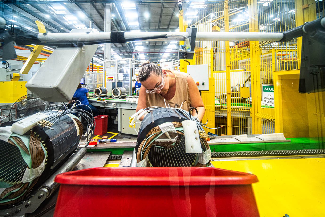 Fabrica da WEG em Santa Catarina, Jaragua do Sul - SC
Industria, fabrica, funcionarios, 

Foto:  Leandro Fonseca
Data: 12/02/2026