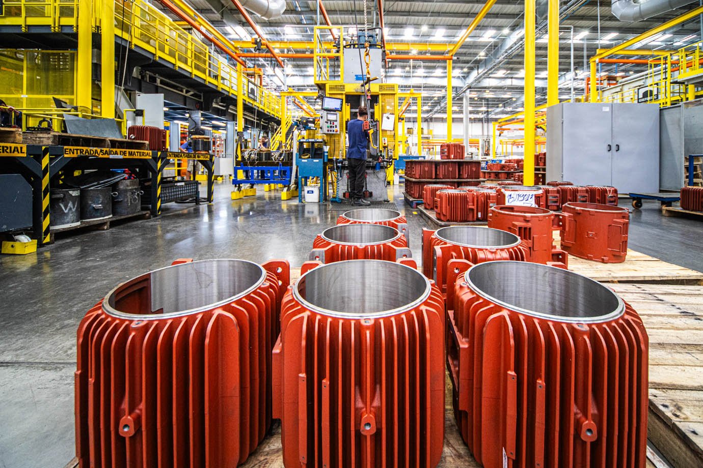 Fabrica da WEG em Santa Catarina, Jaragua do Sul - SC
Industria, fabrica, funcionarios, 

Foto:  Leandro Fonseca
Data: 12/02/2026