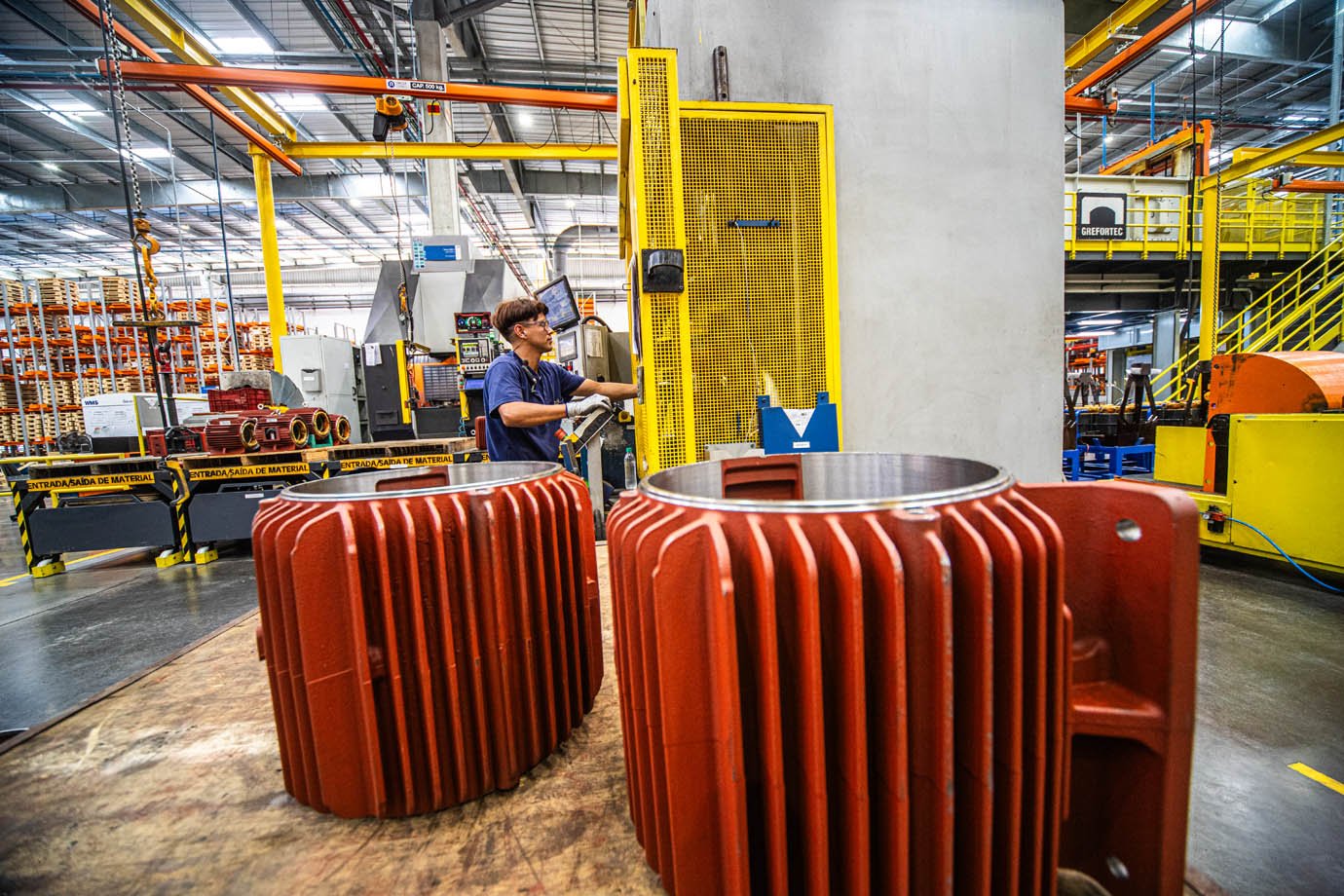 Fabrica da WEG em Santa Catarina, Jaragua do Sul - SC
Industria, fabrica, funcionarios, 

Foto:  Leandro Fonseca
Data: 12/02/2026