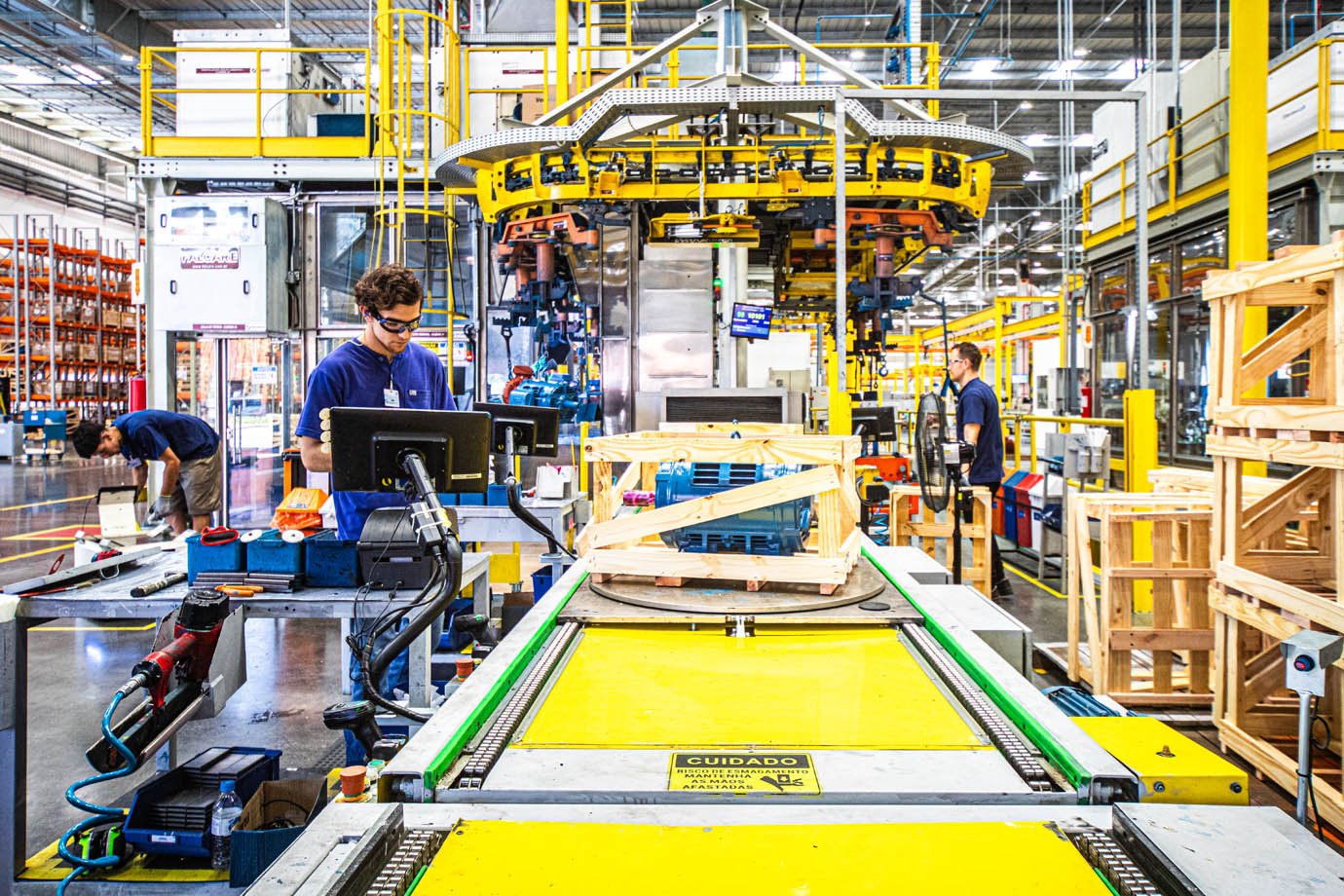 Fabrica da WEG em Santa Catarina, Jaragua do Sul - SC
Industria, fabrica, funcionarios, 

Foto:  Leandro Fonseca
Data: 12/02/2026