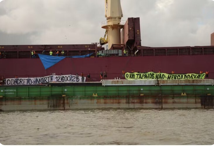 Protestos contra hidrovias travam operações em terminal da Cargill no Pará