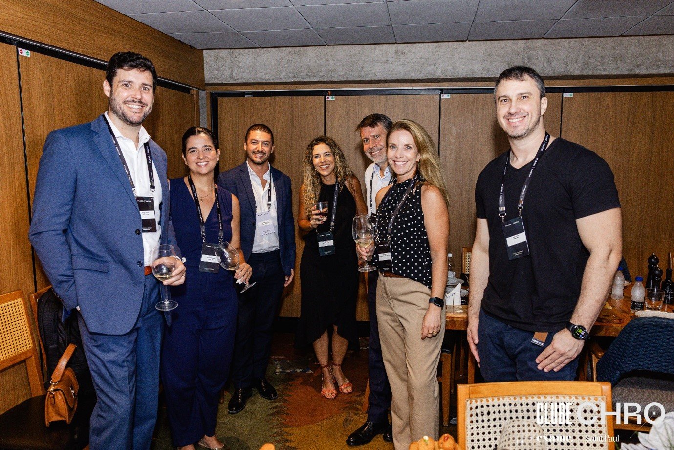Hugo Pires (Sector Leader Korn Ferry), Jamile Thomé (Head de People Culture & Marketing Latin Re), Leo Branco (Editor EXAME), Maria Paula (Executiva de RH Globo), Rodrigo Rojas (Executivo de RH), Raquel Dilkin (Diretora de Relações Humanas Piemonte Holding & Elea Data Centers) e Hugo Araujo (HR Manager South America Club Med)